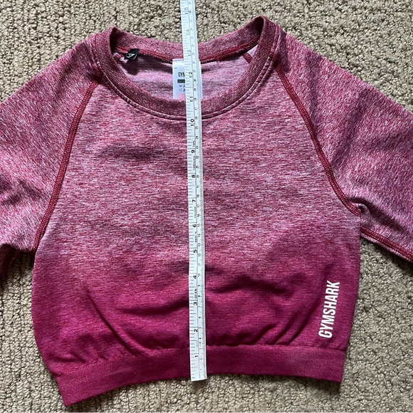 Gymshark Adapt Ombre Seamless Long Sleeve Crop Top - Picture 9 of 12